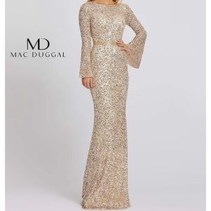 Mac Duggal Sequin Column Gown